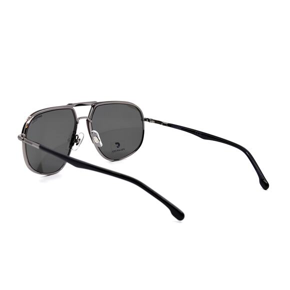 NEW CARRERA 318/S BLACK GREY POLARIZED AVIATOR AUTHENTIC SUNGLASSES - Picture 4 of 10